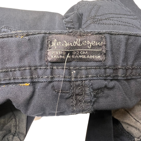 New Life and Legend Toddler Boys Navy Blue Denim Pants Adjustable Waist Size 2 - Picture 8 of 14